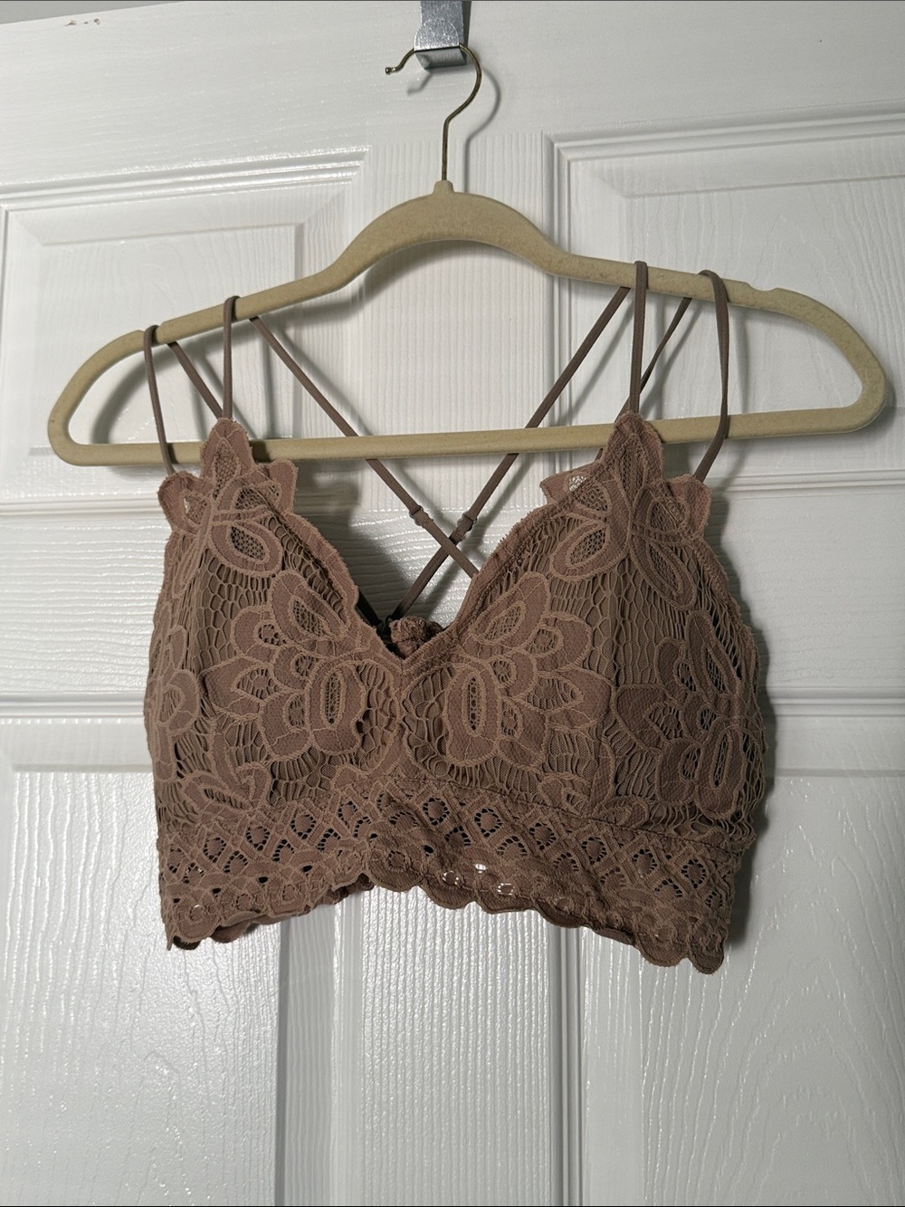 Lace Bralette with Strappy Back